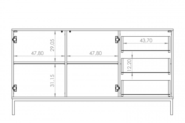 Kommode ERISTO Hickory für Schlafzimmer | www.artigo.at